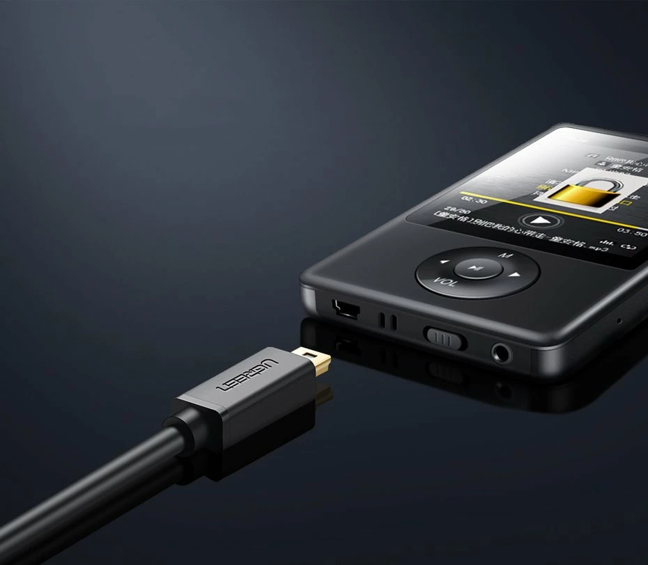 Kabllo USB në mini USB Ugreen US132 30472, 2 m, e zezë