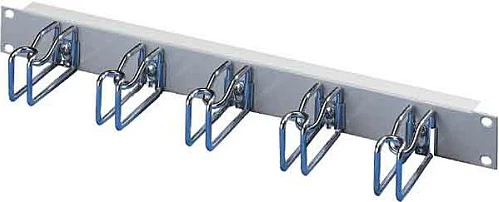 Panel menaxhimi kabllosh Rittal 1U, 5 unaza kabllosh, inox