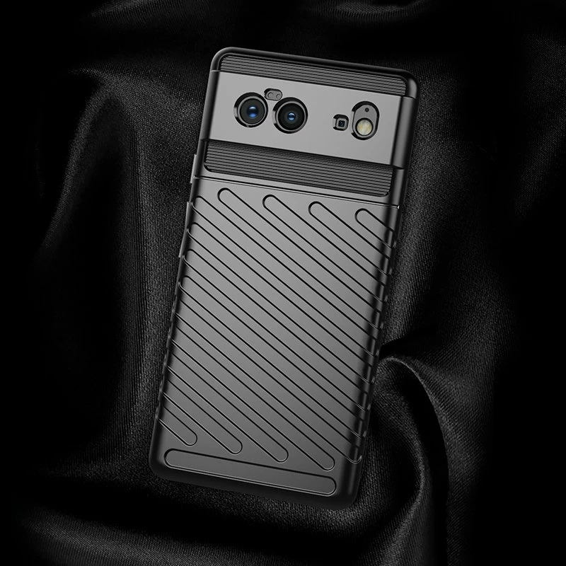 Mbështjellës Hurtel Thunder Case për Google Pixel 6, TPU, i zi