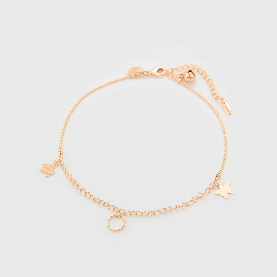 Byzylyk këmbe në modë, i praruar në arë 18k BK2