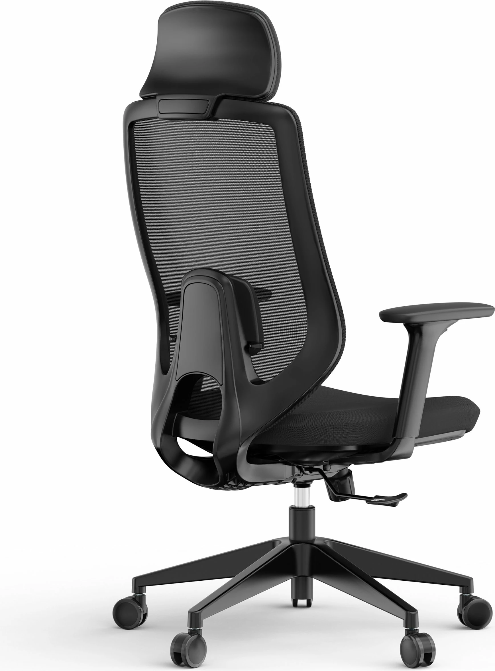 Karrige zyre SENSE7 Nakai, ergonomike me rrjetë, 150 kg, e zezë