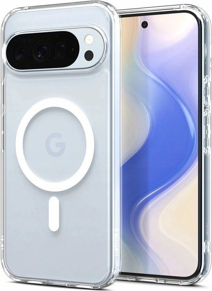 Mbështjellës Spigen Ultra Hybrid MagSafe ACS09702 për Google Pixel 10 Pro/Pixel 10, transparent i bardhë