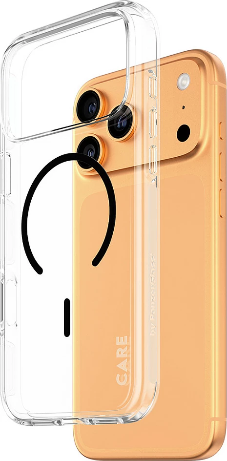 Mbështjellës PanzerGlass CARE Urban Explorer për iPhone 17 Pro Max, MagSafe, transparent, zi