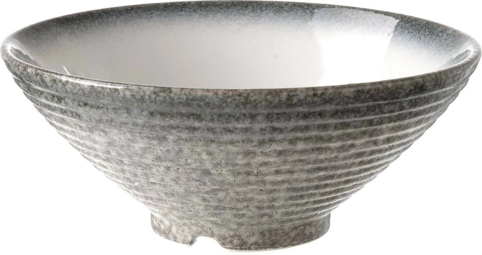 Tas konik Fine Dine Silk 1.5L 225x90mm gurëqeramikë, gri, set 2 copë