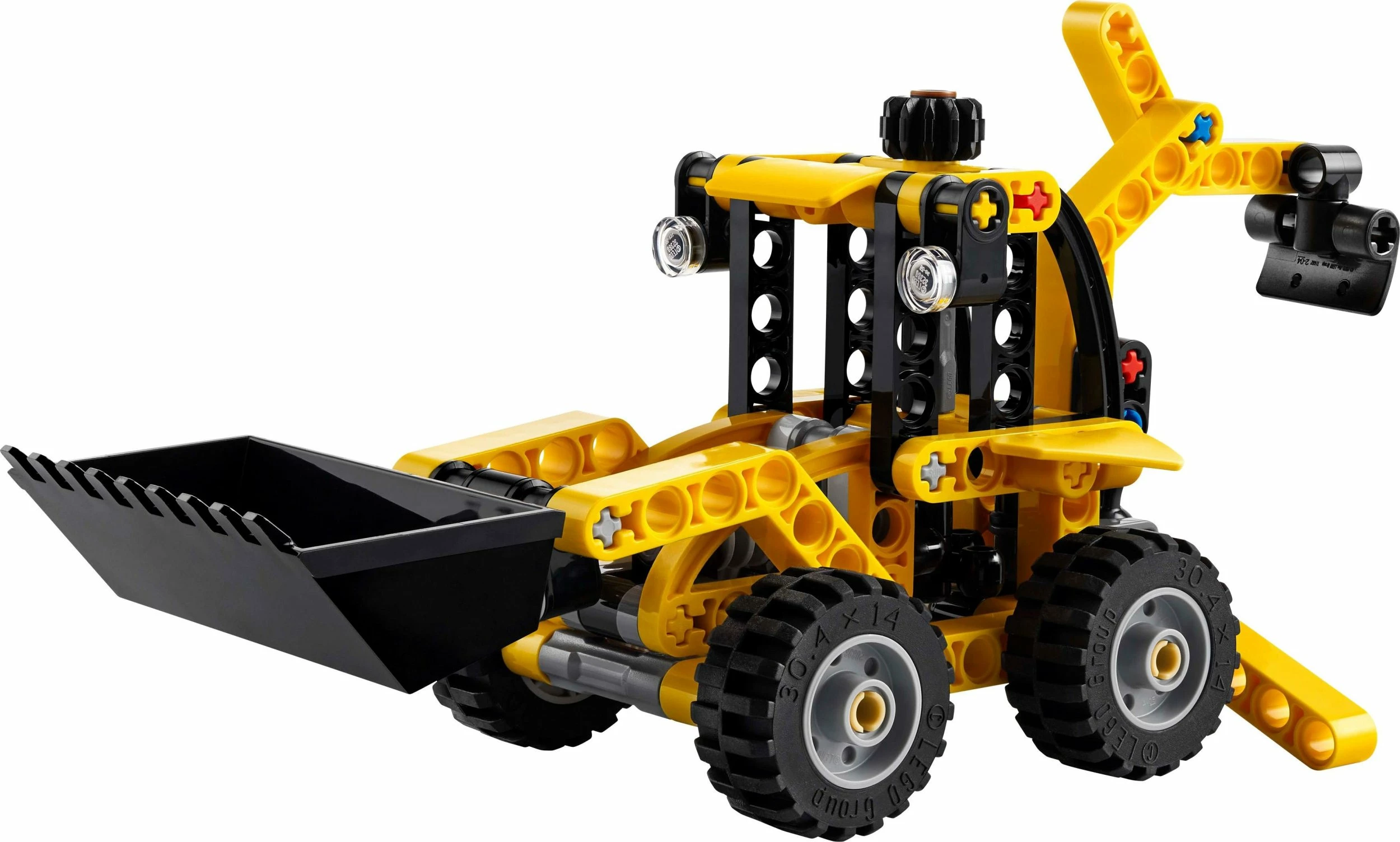 Set LEGO Technic Backhoe Loader 42197, 104 pjesë, verdhë/zi