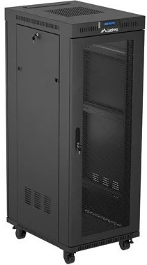 Kabinet rack LANBERG 19" 32U 600x800mm, qëndror (standing), derë e perforuar, i zi