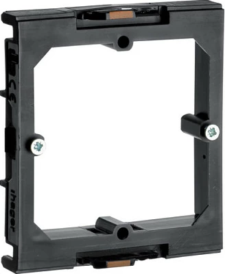 Kornizë montimi Hager G2870, 1-fishe, 16 mm, e zezë