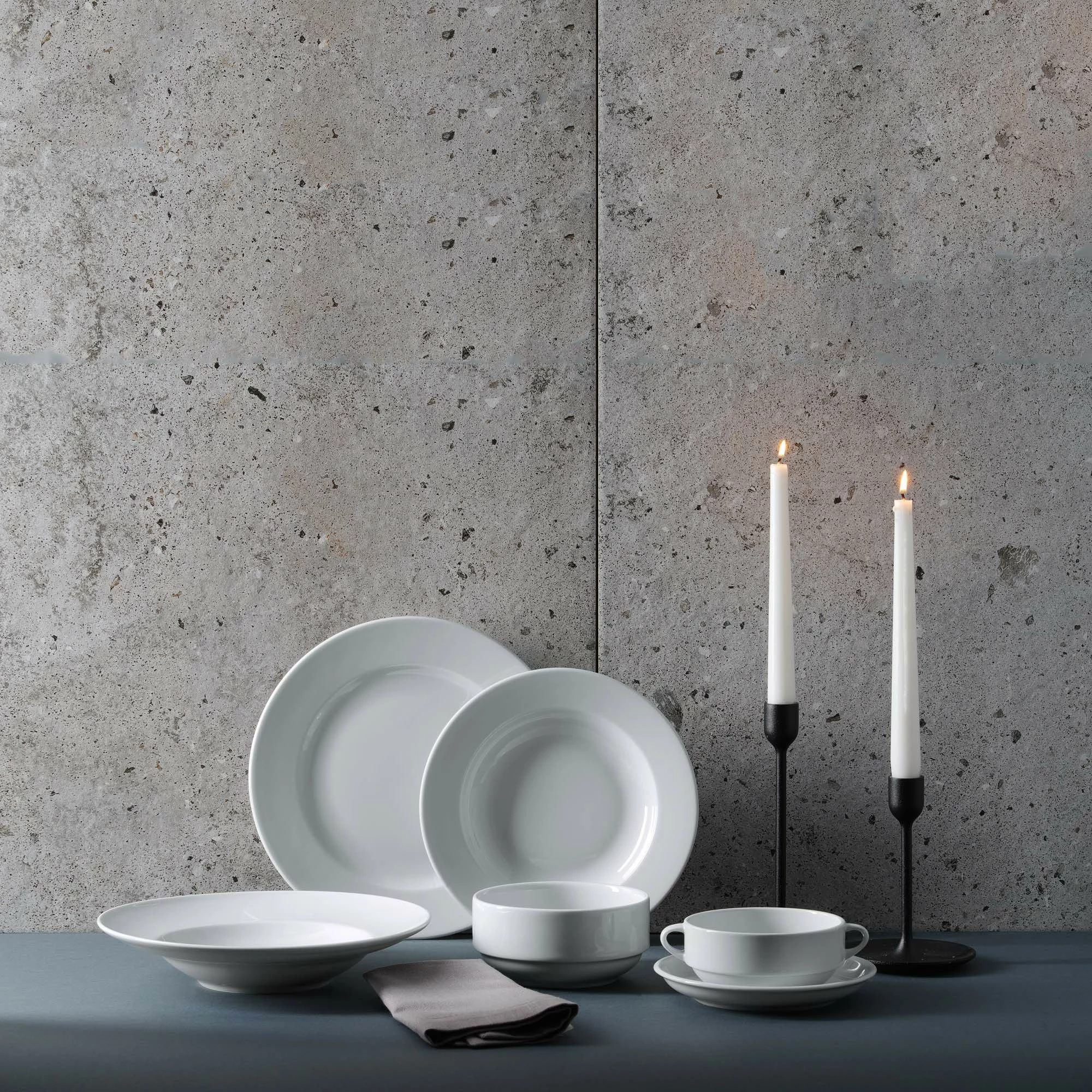 Pjatë e sheshtë Fine Dine Bianco Ø270 mm, e bardhë, set 6 copë