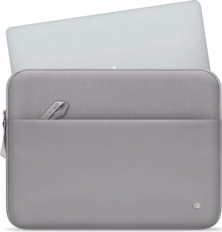 Mbështjellës laptopi Tech-Protect Sleeve 13-14", xhep përpara, zinxhir, gri, 1 copë