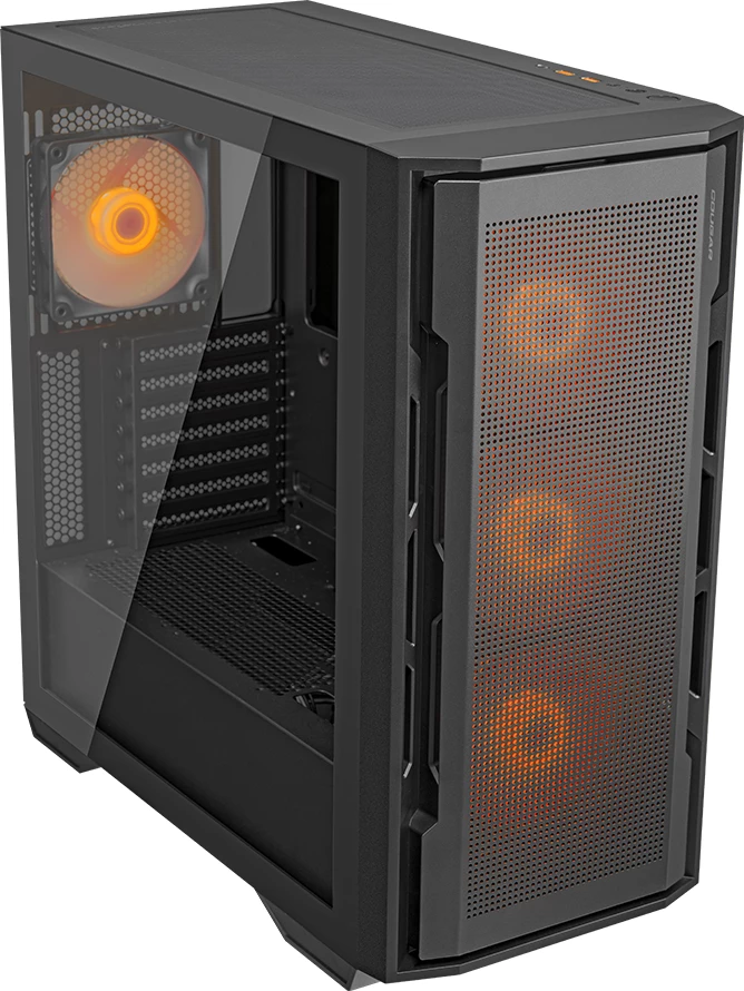 Kasë COUGAR Uniface RGB Mid Tower, ATX/E-ATX, 4x120mm, e zezë