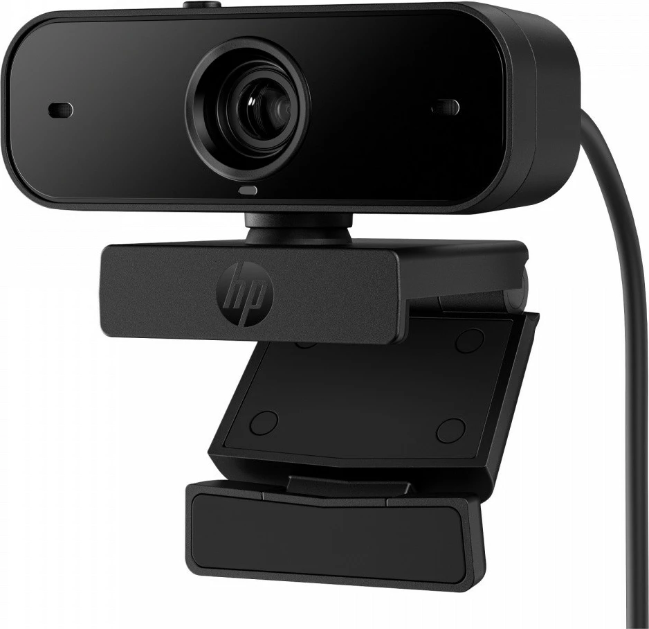 webcam HP 430 FHD 77B11AA, 1080p 60 fps, mikrofon i dyfishtë, autofokus, kënd 85°, rrotullim 360°, kapak privatësie, USB-A, Black