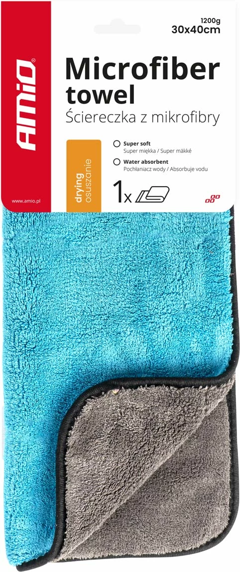 Peshqir mikrofibre për tharje 30×40 cm – 1200 g 