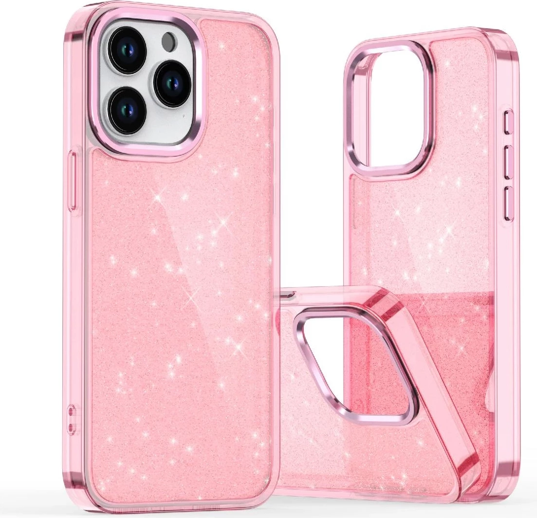 Mbështjellës Hurtel Glitter Case për Samsung Galaxy A56 5G, rozë
