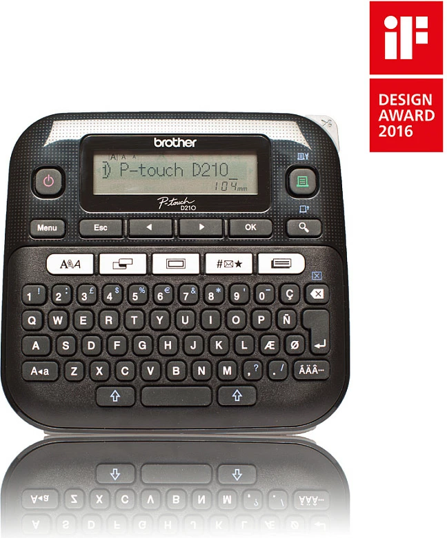 Printer etiketash Brother P-touch PT-D210, QWERTY, 180 x 180 DPI, gri/bardhë