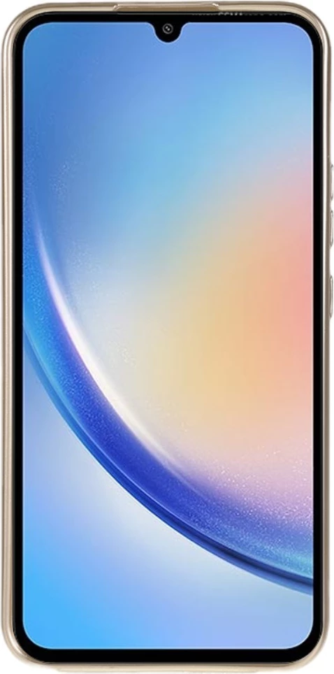 Mbështjellës Goospery Jelly Thin Silicone për Samsung Galaxy A34, ngjyrë ari