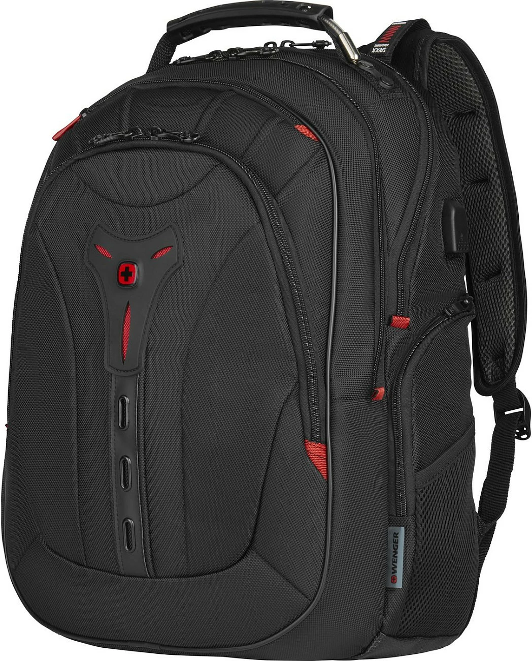 Çantë shpine Wenger Pegasus Deluxe Ballistic 16 inç e zezë