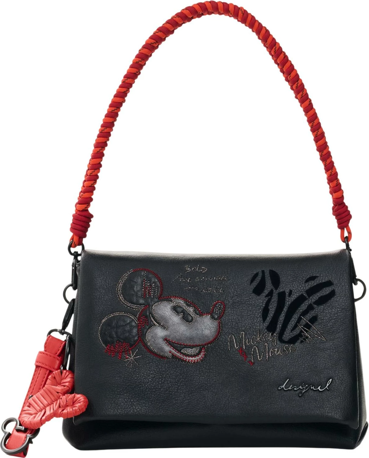 Çantë crossbody Desigual Mickey Face Venecia 4 26WAXP98 për femra, e zezë