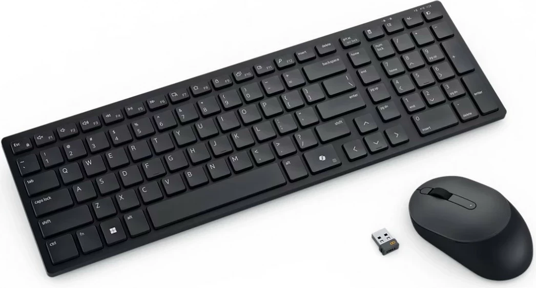 Tastierë me maus Dell KM555, wireless, multimedia, anglisht US, e zezë