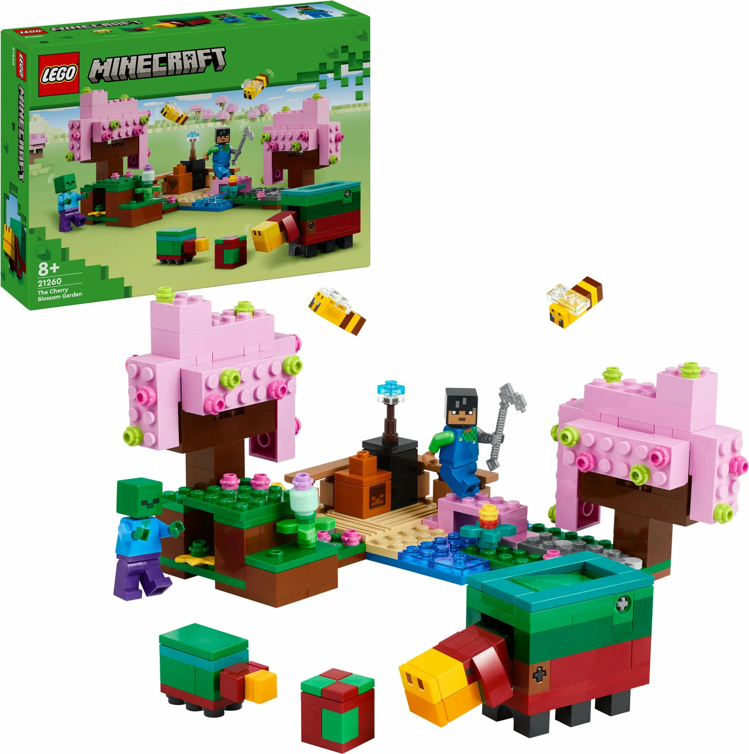 Set ndërtimi LEGO Minecraft 21260, 304 pjesë, multikolor