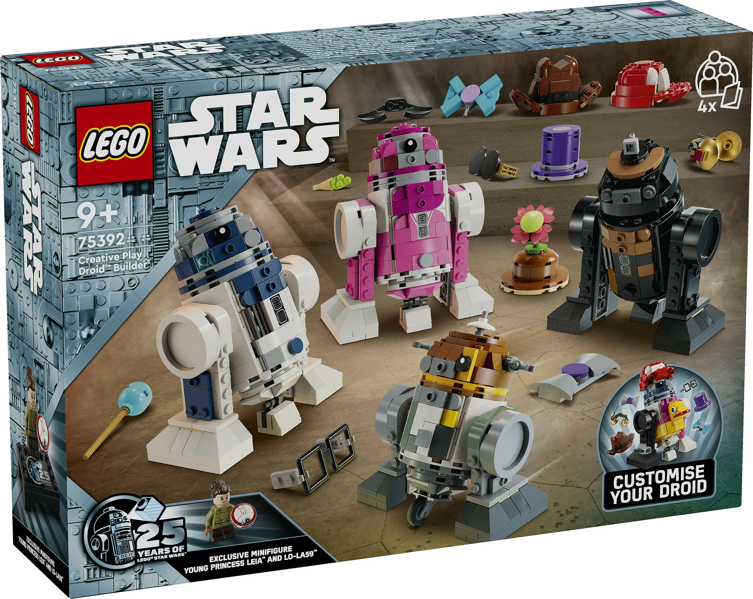 Set ndërtimi LEGO Star Wars Creative Play Droid Builder 75392, 1186 pjesë, 9+ vjeç, shumëngjyrësh