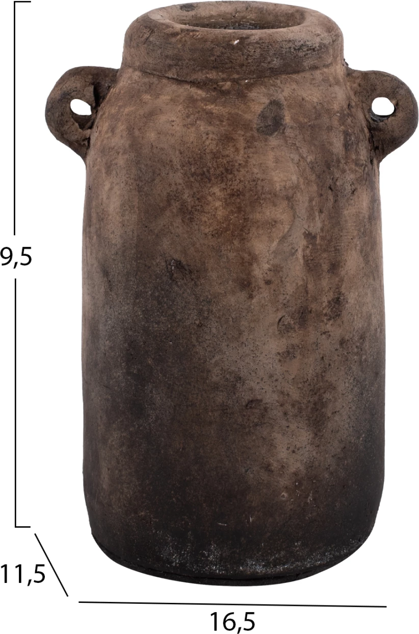 Vazo dekorative 3 copë FH7712 terrakota bezhë