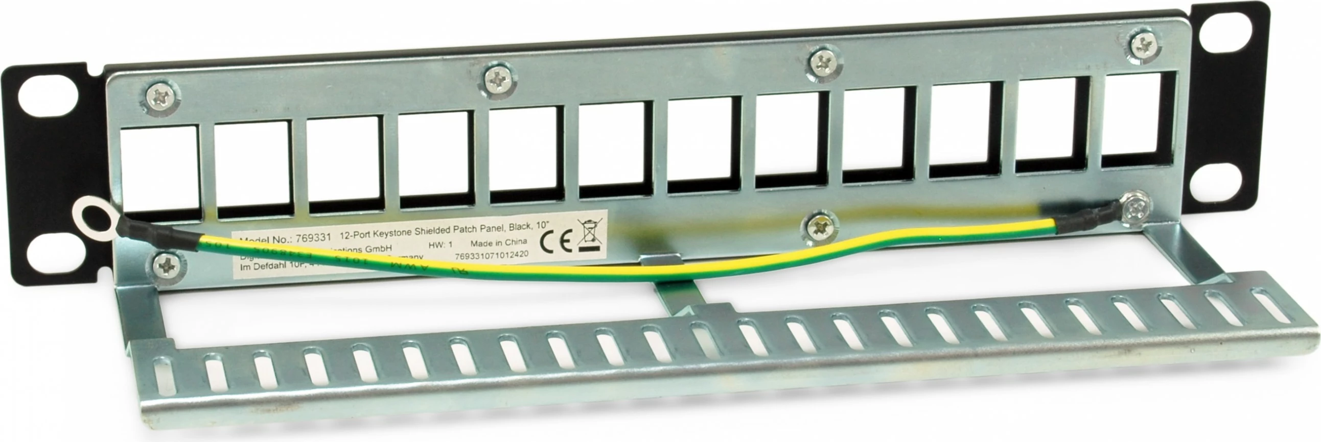 Panel Keystone Equip 769331, 1U, 12 porta, metal, i zi, rack mounting