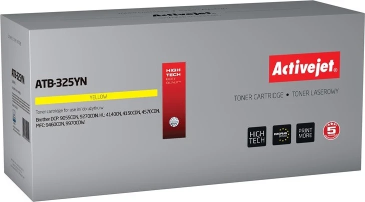 Toner zëvendësues Activejet ATB-325YN për printer Brother, i verdhë