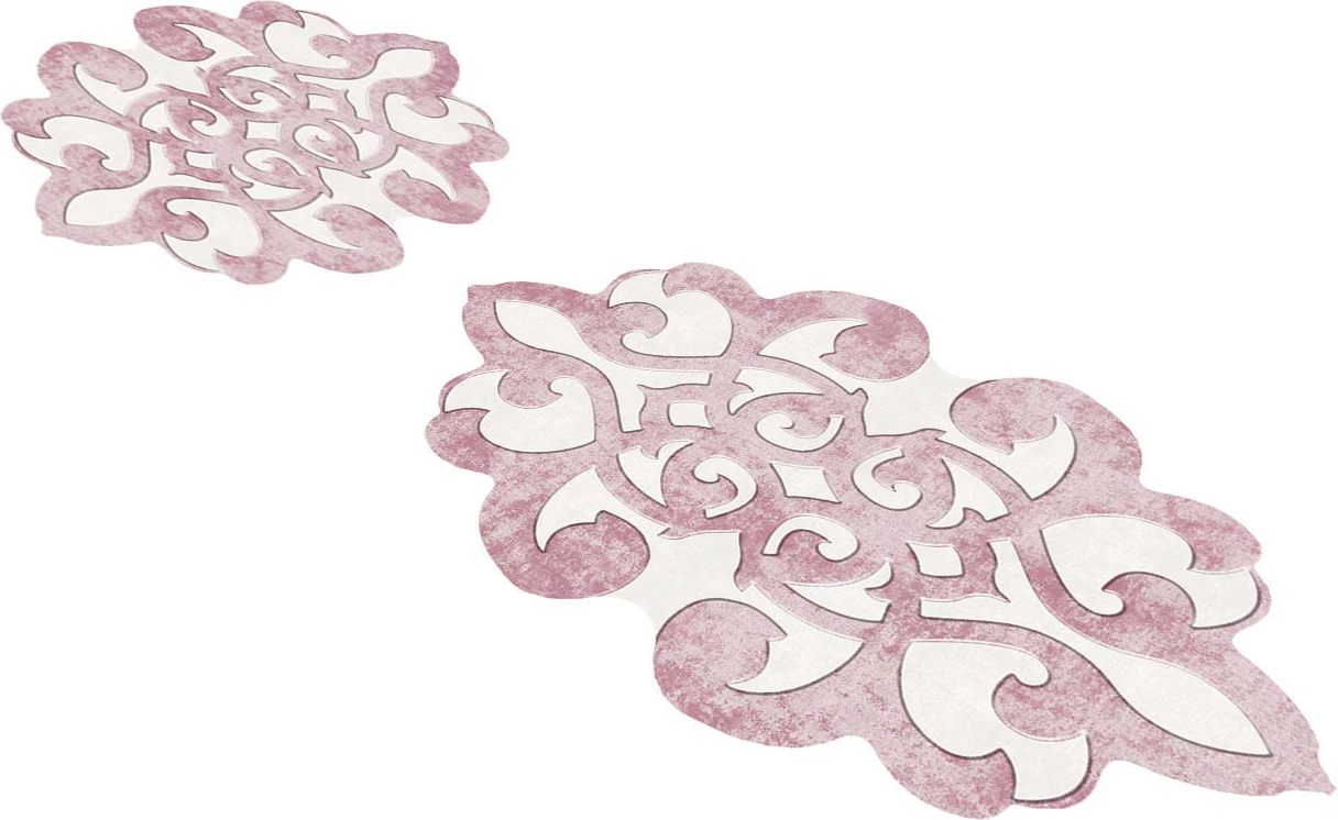 Set tapetash për banjo, ngjyrë pluhur, Mijölnir, 21010215Pu, 2 copë