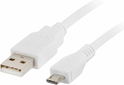 Kabllo USB Lanberg CA-USBM-10CC-0018-W USB-A në microUSB 1.8 m, e bardhë