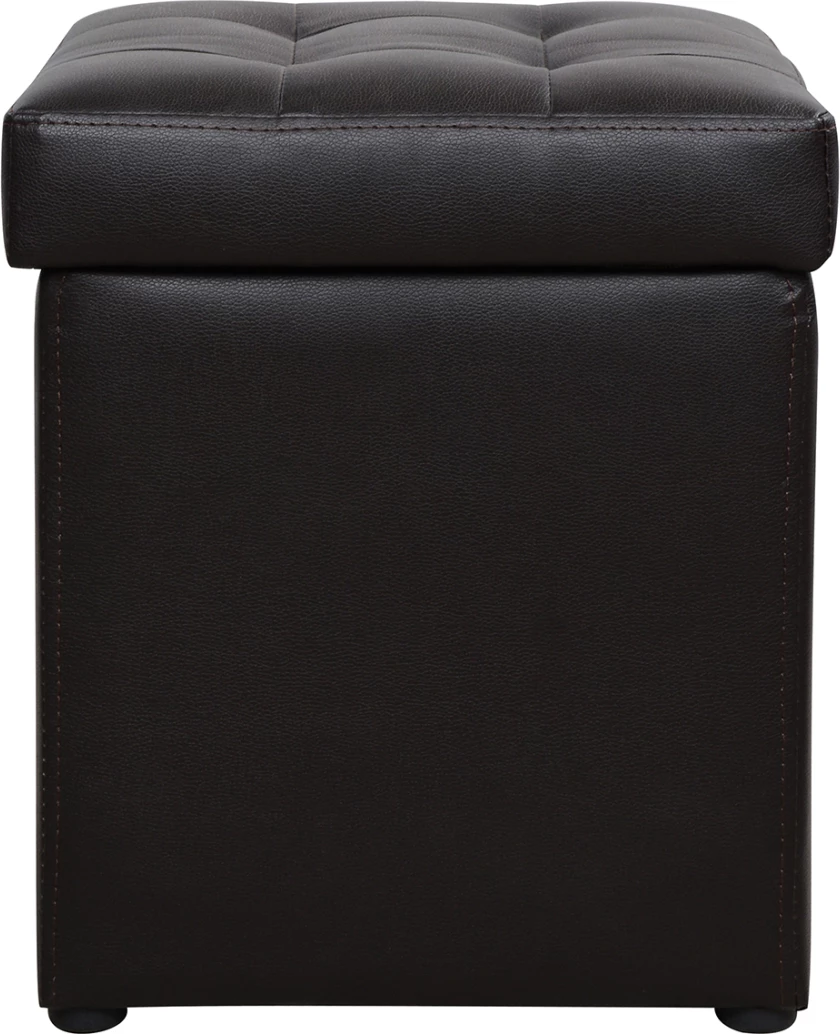 Karrige për bar me hapësirë ruajtëse, kub ngjyrë kafe, FH224.03, 36.5x36.5x36 cm