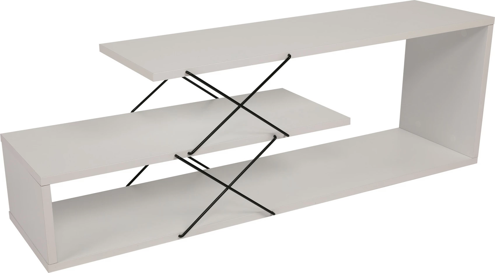 Komodë TV Hanah Home, Zigzag, e bardhë