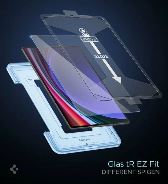 Xham i kalitun mbrojtës Spigen Glas.tr EZ Fit për Samsung Galaxy Tab S9 Ultra 14.6 (X910/X916B) 0.2mm 9H transparent