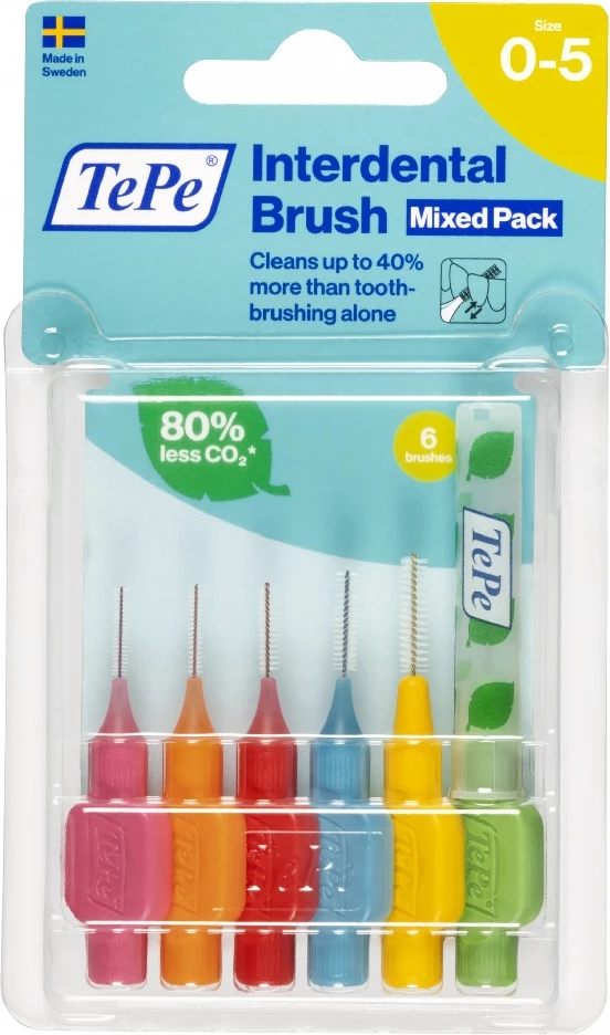 Furça interdentale TePe Starter Set Mix 0.4mm-0.8mm 6 copë