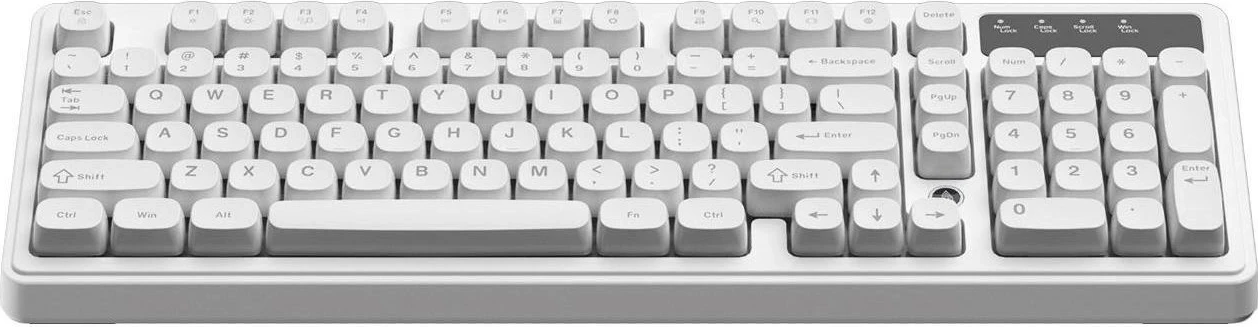 Tastierë me kabllo Ajazz AF98, membranë, 98%, RGB, USB-C, e bardhë