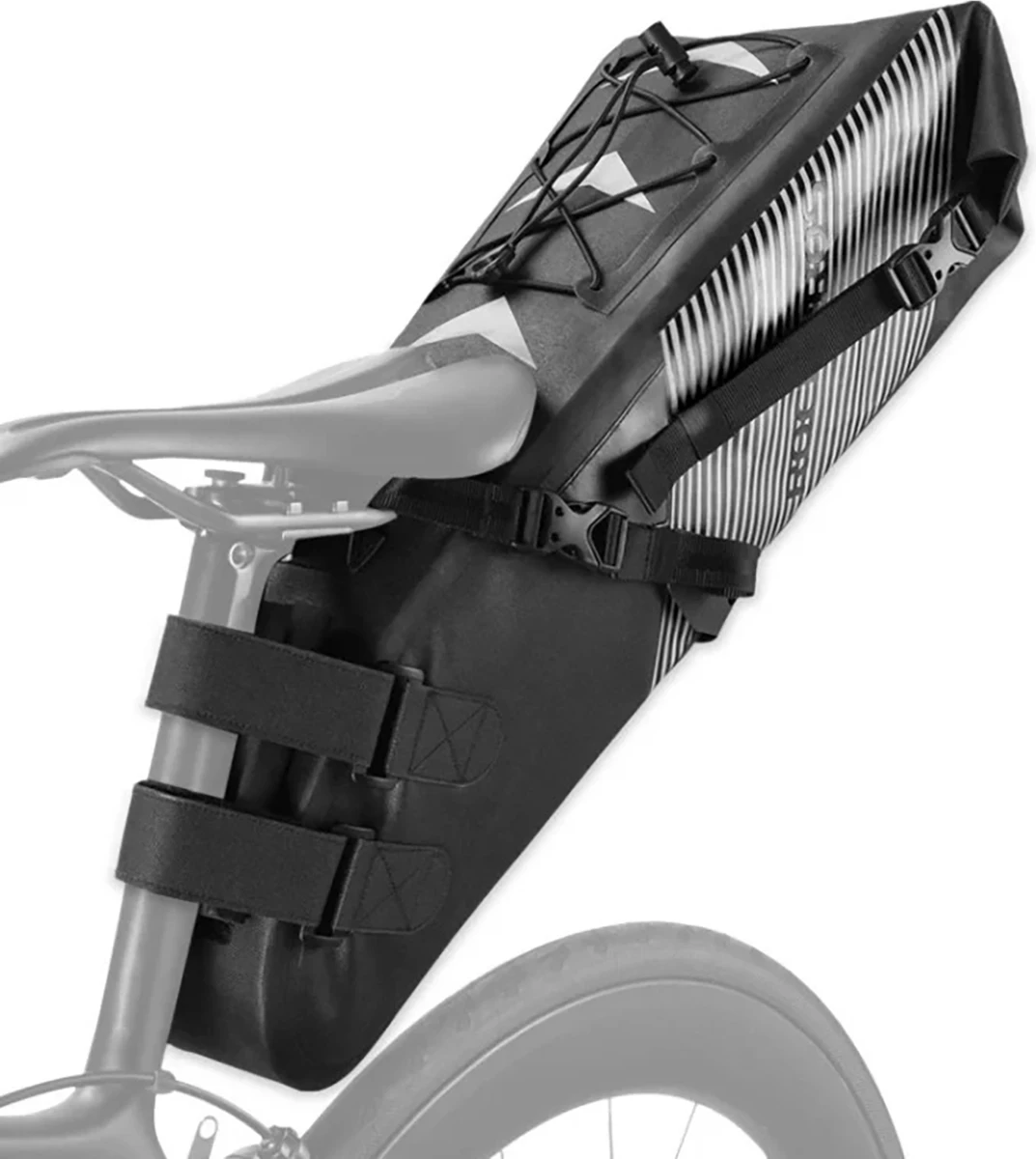 Çantë nën shalë biçiklete Rockbros AS-013 10L waterproof, e zezë