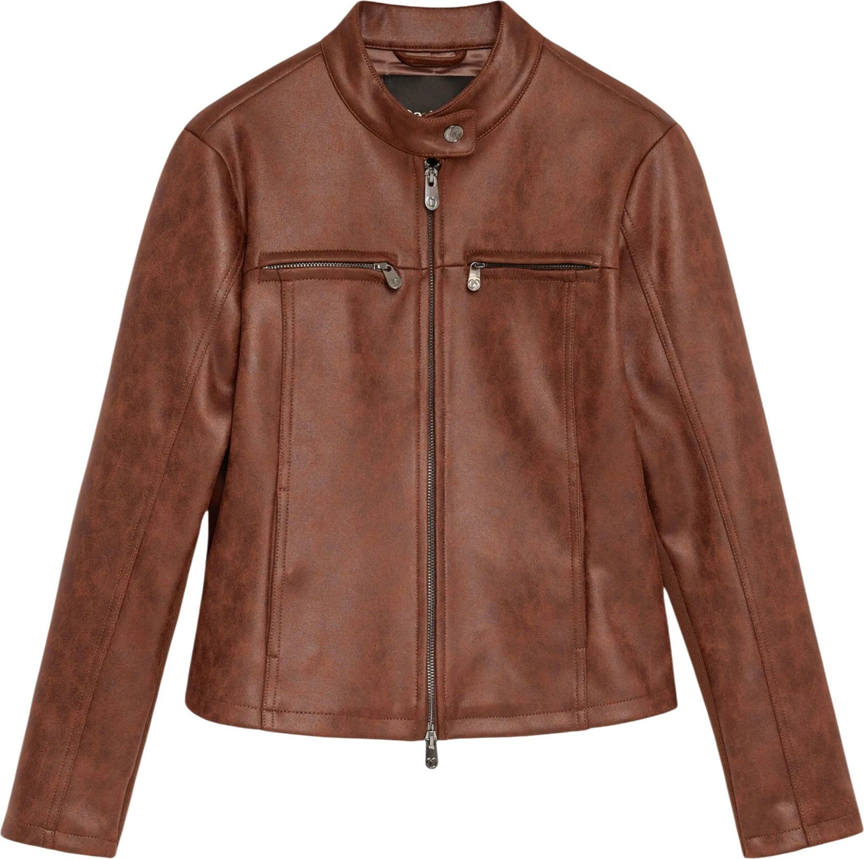 Jakne për femra Desigual CHAQ_BIKERCY 26WWEW09, kafe [Madhësia: XS]