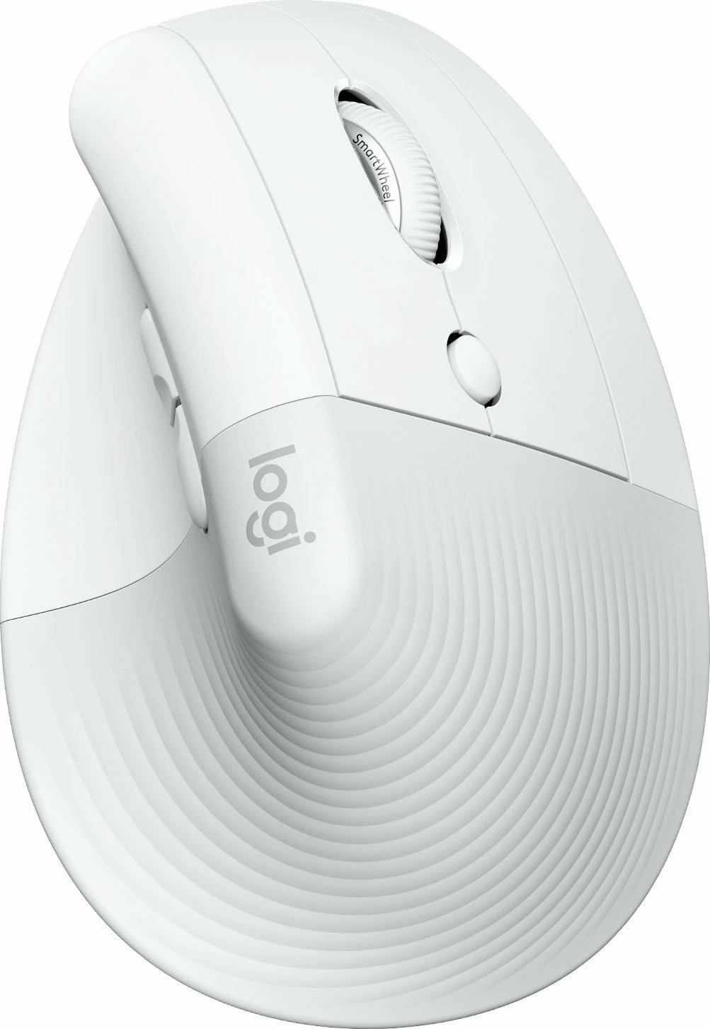 Maus Logitech Lift për Mac 910-006477 vertikal ergonomik wireless 4000 DPI Bluetooth/USB, i bardhë