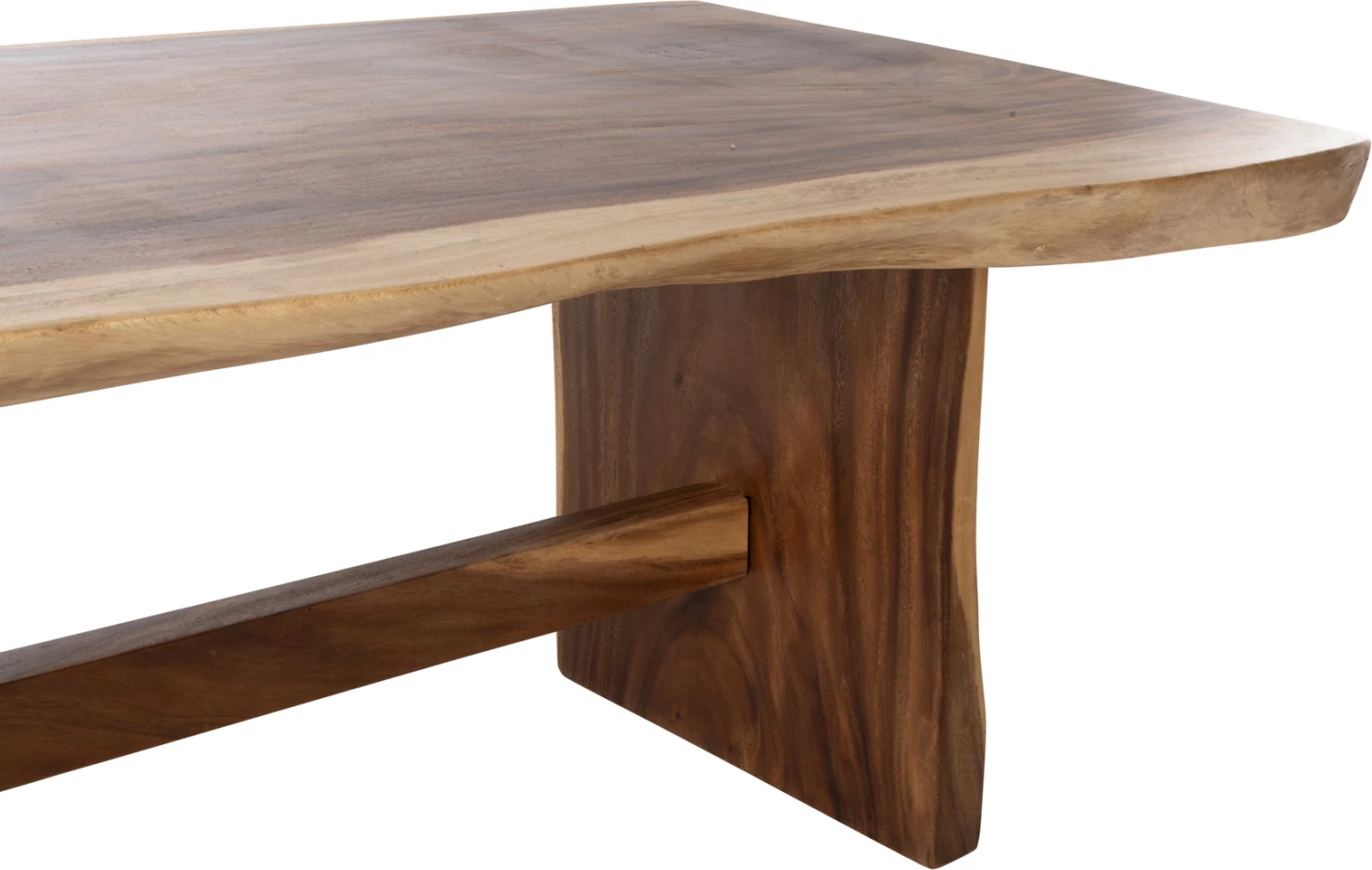 Tavolinë ngrënie ULYSES FH9757 dru SUAR ngjyrë natyrale 200x90x77 cm