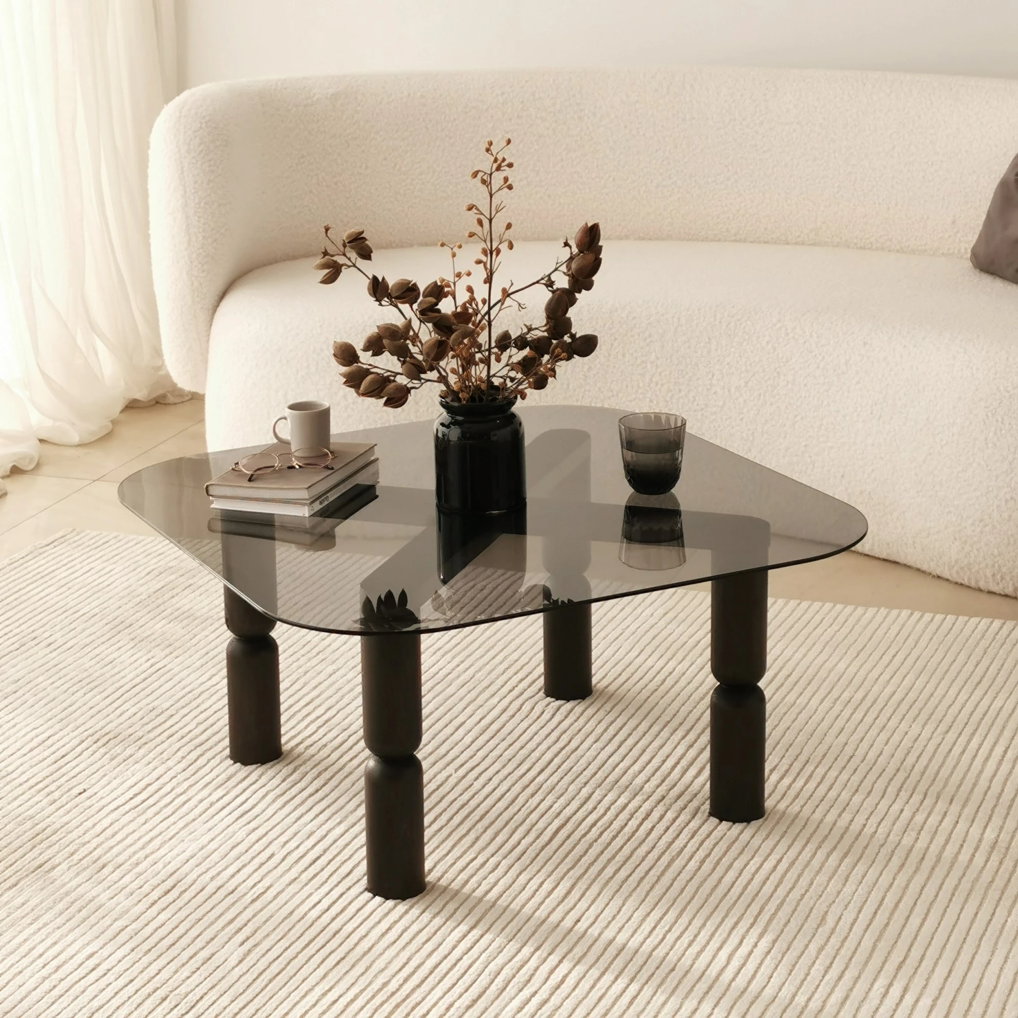 Tavolinë kafeje Hanah Home, Kei, anthracite dhe fume