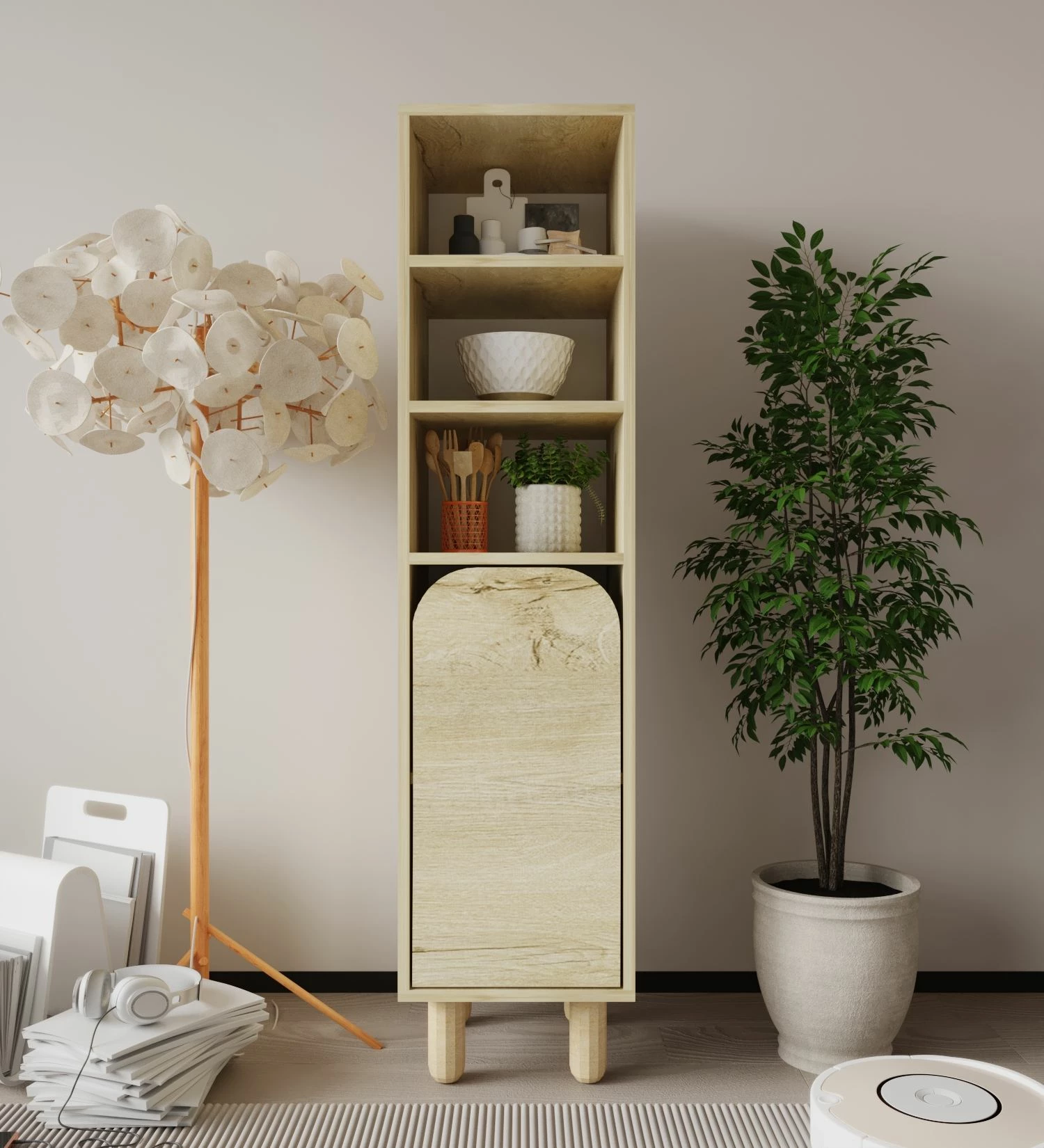 Dollap multifunksional, ngjyrë lisi Sapphire, Skye Decor Parma 1