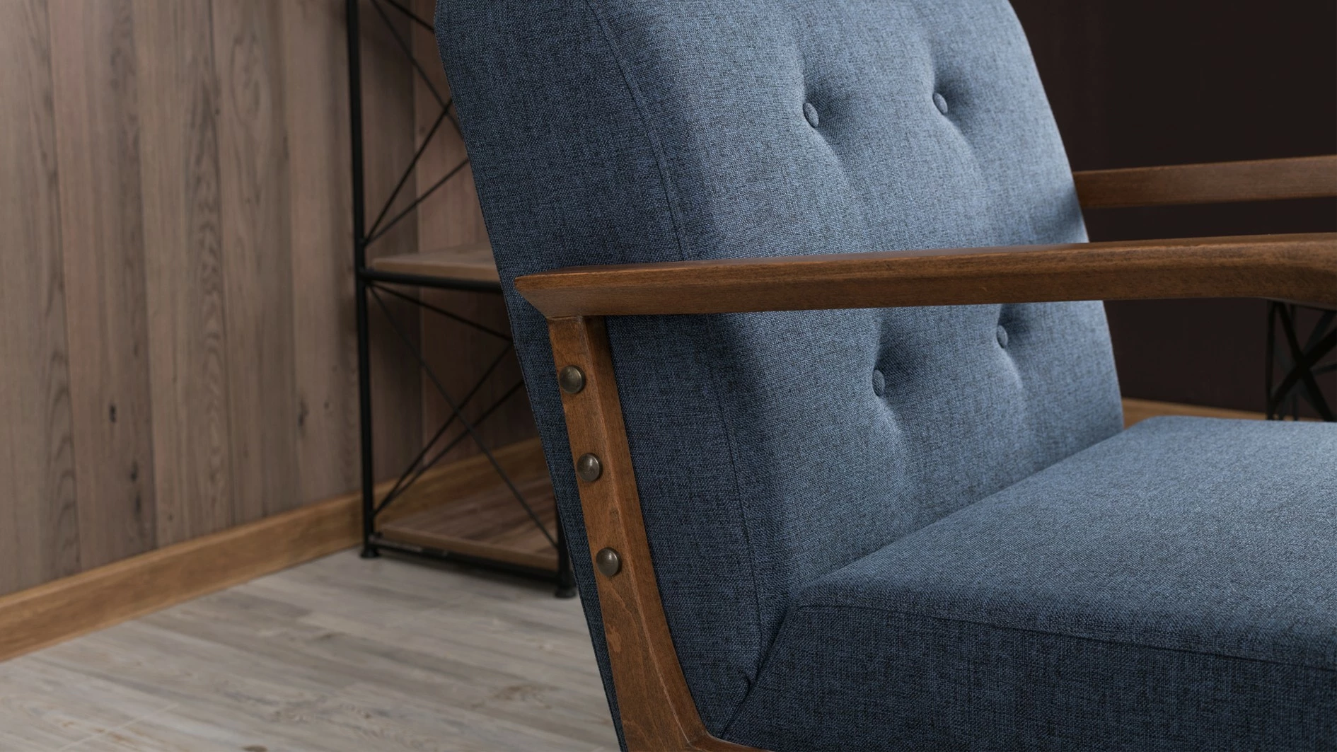 Karrige Wing, Atelier del Sofa, Kemer, ngjyrë kaltër