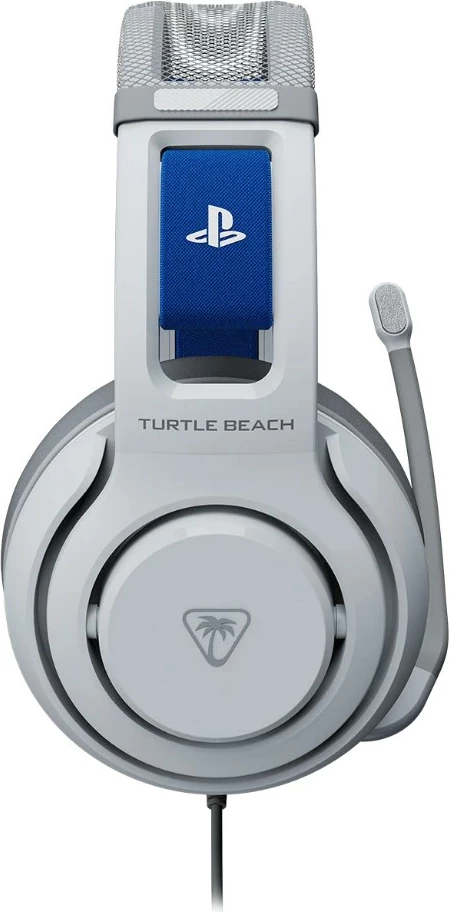 Kufje gaming Turtle Beach Atlas 200 PS, me kabllo 3.5mm, 50mm Nanoclear, mikrofon flip-to-mute, të bardha