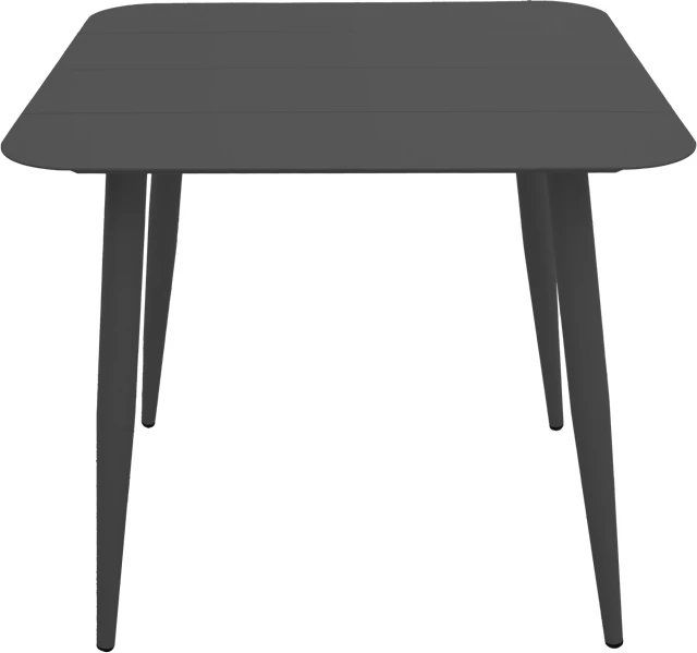 Tavolinë alumini Vista, ngjyrë e zezë, 80x80x72cm