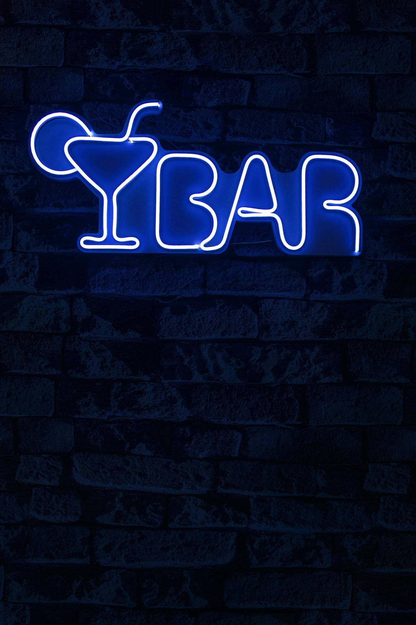 Dritë dekorative plastike LED, BAR, ngjyrë e kaltër