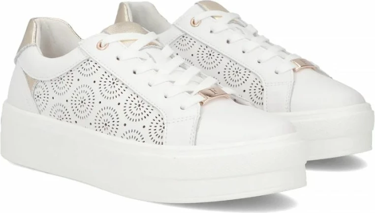 Atlete platforme Filippo DP7668/26, të bardha