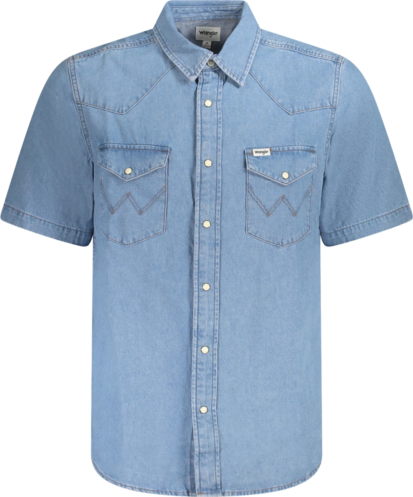 Këmishë xhinsi për meshkuj WRANGLER, e kaltër