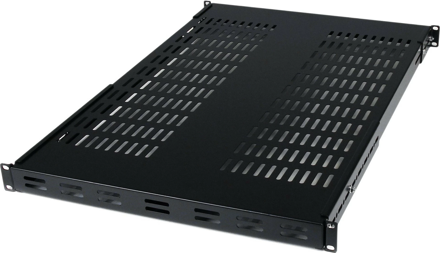 Raft për rack serveri StarTech ADJSHELF, 1U, i rregullueshëm 49.5–97.4 cm, ventiluese, 80 kg, i zi