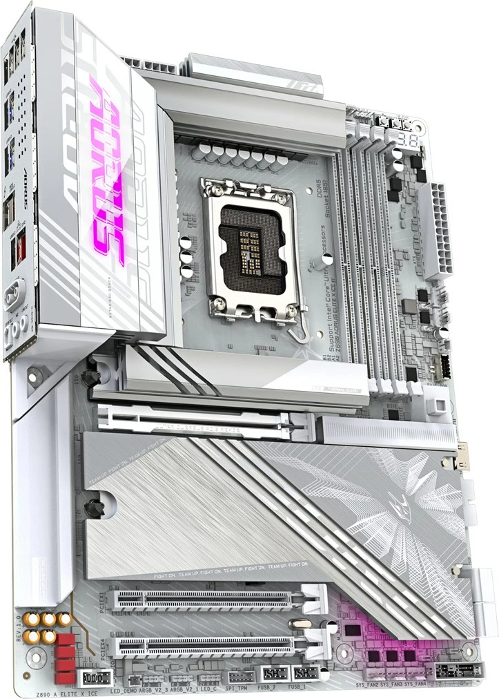 Pllakë amë Gigabyte Z890 AORUS ELITE X ICE, Socket-1851, e bardhë