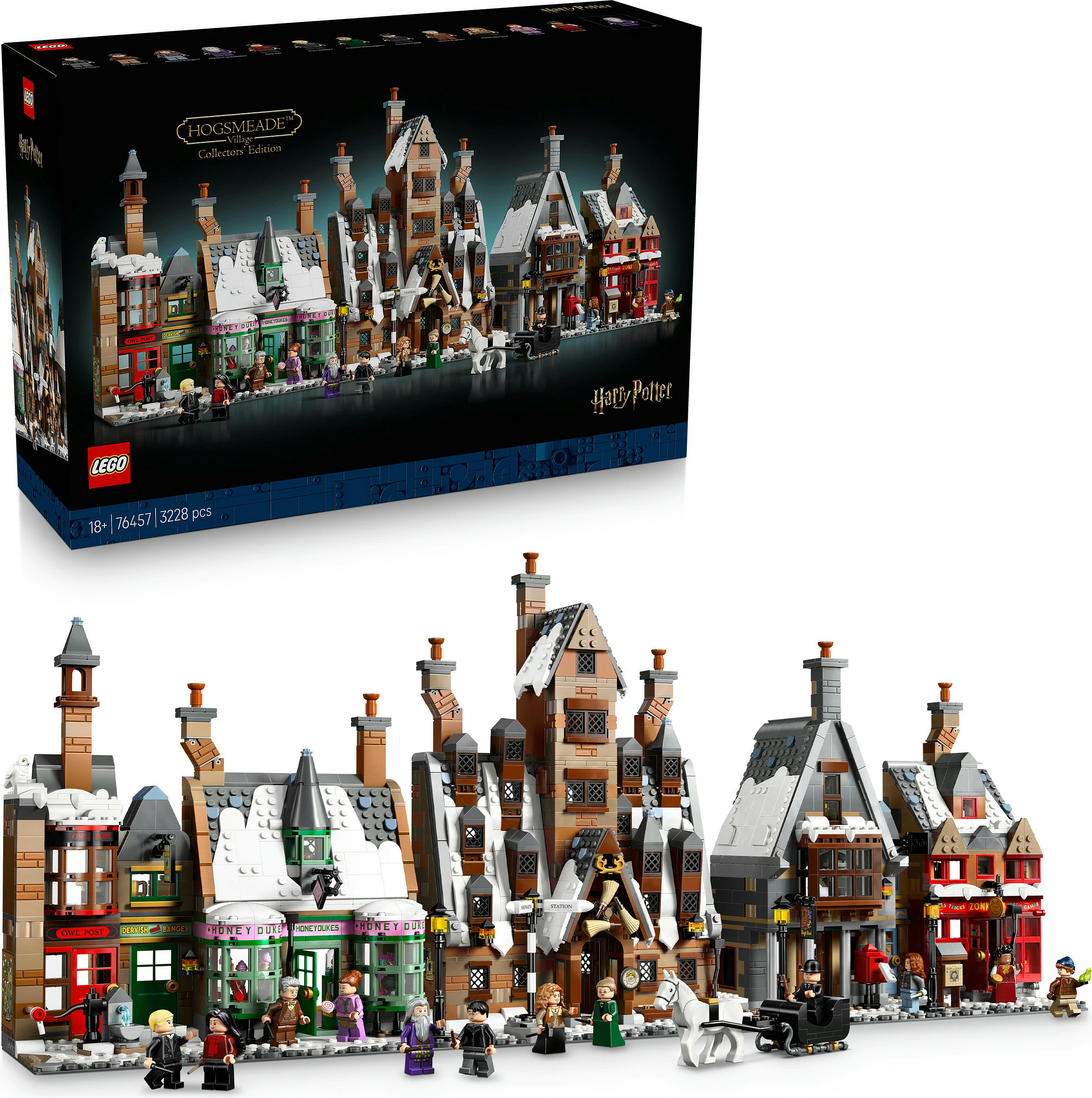 Set ndërtimi LEGO Harry Potter 76457 Hogsmeade Village (Collectors Edition), 3228 copë, 18+, multicolor