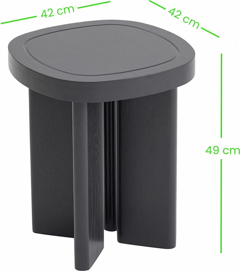 Tavolinë anësore Skye Decor, ngjyrë gri